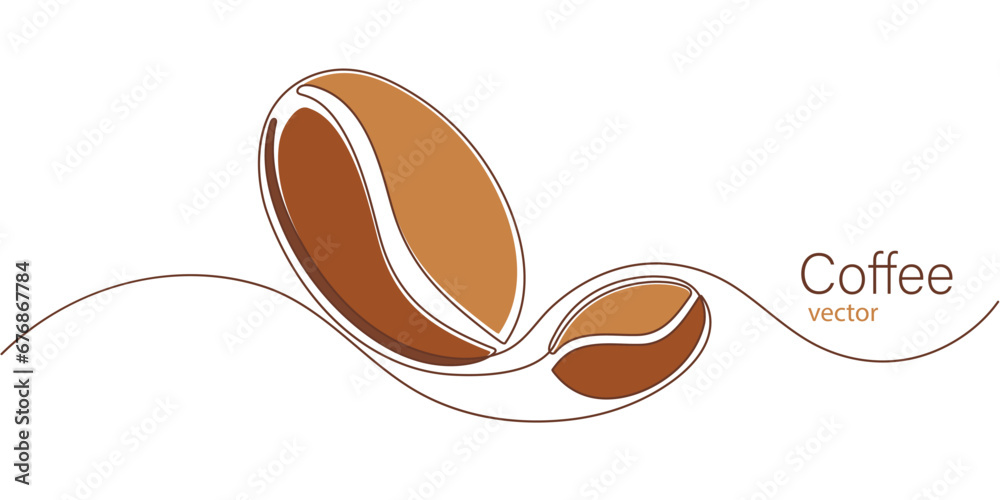 Coffee beans .line drawing of coffee . Cappuccino. Vector illustration. Coffee beans .line drawing of coffee . Cappuccino. Vector illustration.