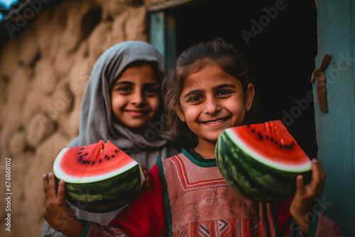 Children victim of war in the refugee camp