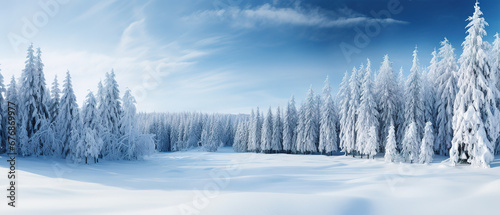wallpaper of snow covered pine trees during daytime