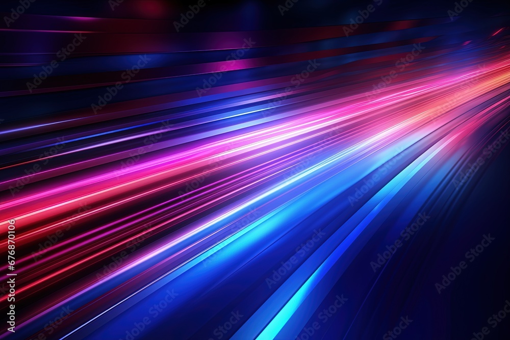 Abstract background with glowing lines in blue and pink colors. Abstract background with glowing lines in blue and pink colors.