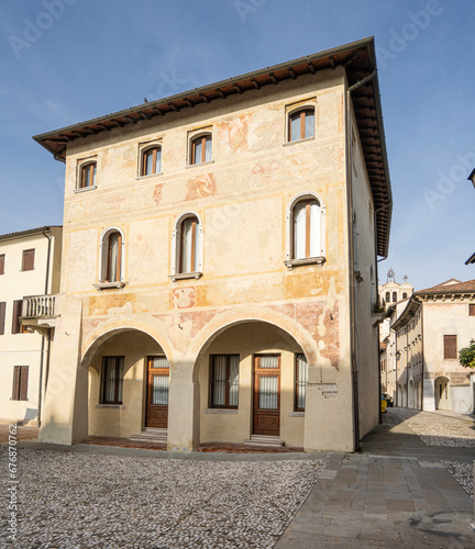 Medieval palace in Portobuffolè, Italy