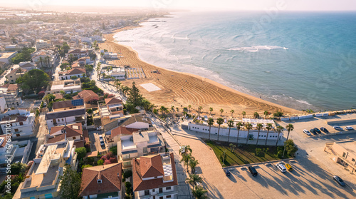 Aerial View of Marina di Ragusa, Sicily, Italy, Europe