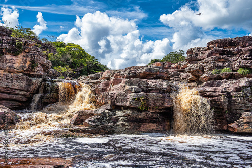Canyons on the way to the Buracao waterfall, Ibicoara, Chapada Diamantina in Bahia, Brazil photo