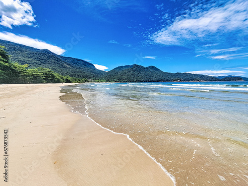Dois Rios beach on Ilha Grande, Angra dos Reis, Rio de Janeiro, Brazil. Brazilian landscape. photo