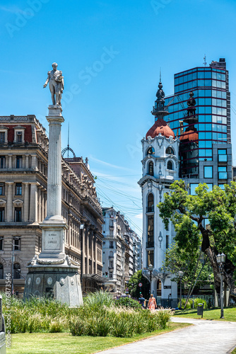 Massue Viewpoint, Mirador Massue, Palacio Costaguta at Lavalle Square in Buenos Aires, Argentina. photo
