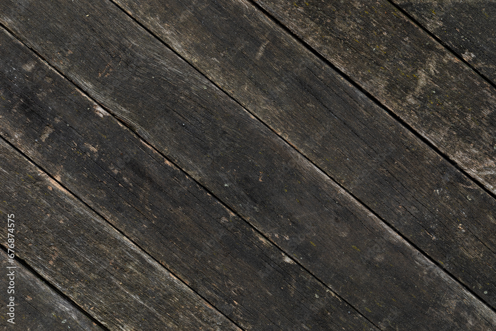 Fototapeta premium Wooden board table background pattern.