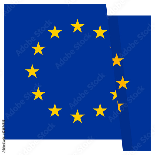 Flag of European Union icon illustration