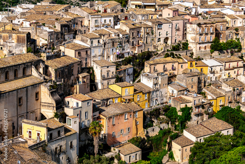 Architecture of Ragusa in Val di Noto, southern Sicily, Italy © monticellllo