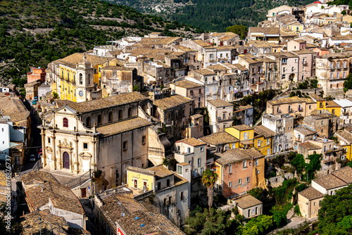 Architecture of Ragusa in Val di Noto  southern Sicily  Italy