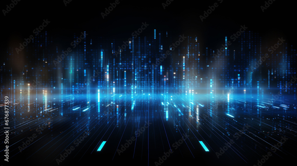 Abstract technology communication data Science background.
