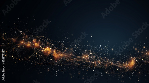 Abstract technology particles mesh background. Tech background for PowerPoint and business.