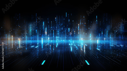 Abstract technology communication data Science background.