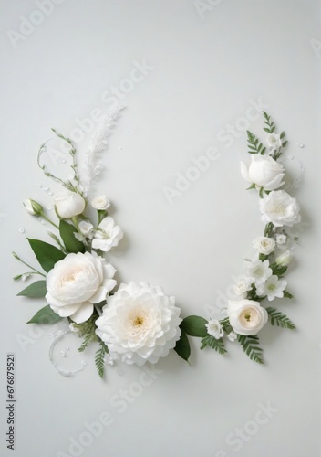 Wedding Floral Composition Isolated On A White Background