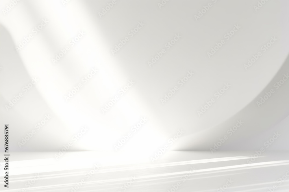 Abstract white studio background for product presentation. Empty room ...