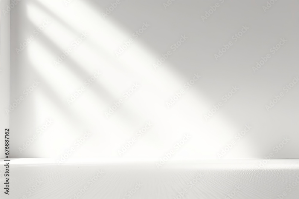 Abstract white studio background for product presentation. Empty room ...