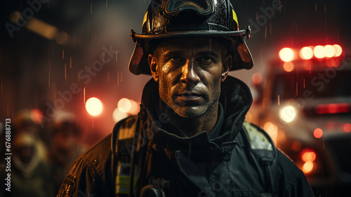 Firefighter portrait.