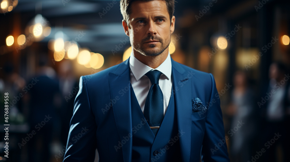 Man in wedding suit. Man in wedding suit.