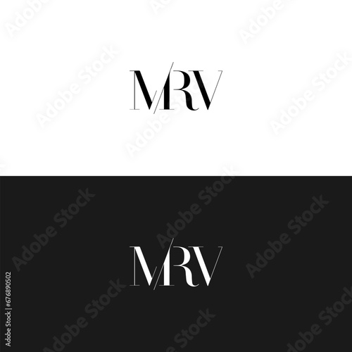 MRV logo. M R V design. White MRV letter. MRV, M R V letter logo design. Initial letter MRV linked circle uppercase monogram logo. M R V letter logo vector design. 