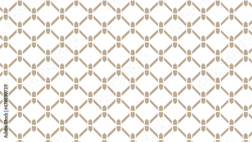 Brown and white ornament mesh pattern