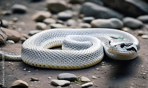 A snake captured in a photograph