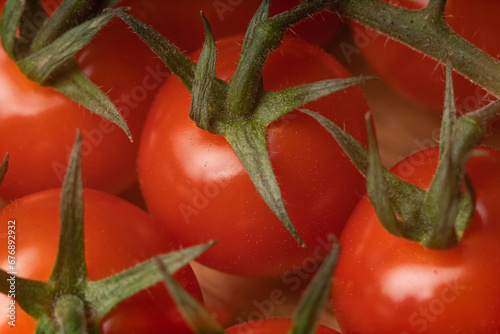 close up of cherry tomatoes, selective focus,  © Marek