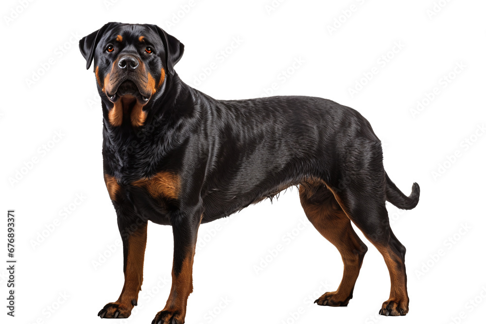 Obraz premium Rottweiler on transparent background PNG