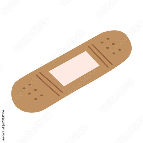 Adhesive Bandage Or Medical Plaster Illustration