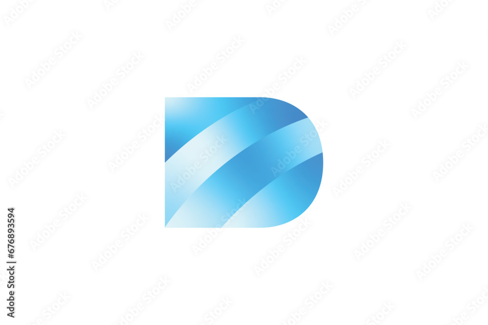 D Gradient Tech Logo Design, Letter D Initials Logo Vector D Gradient Tech Logo Design, Letter D Initials Logo Vector