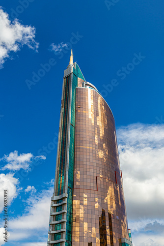 Skyscraper of the Transport Tower business center in Astana