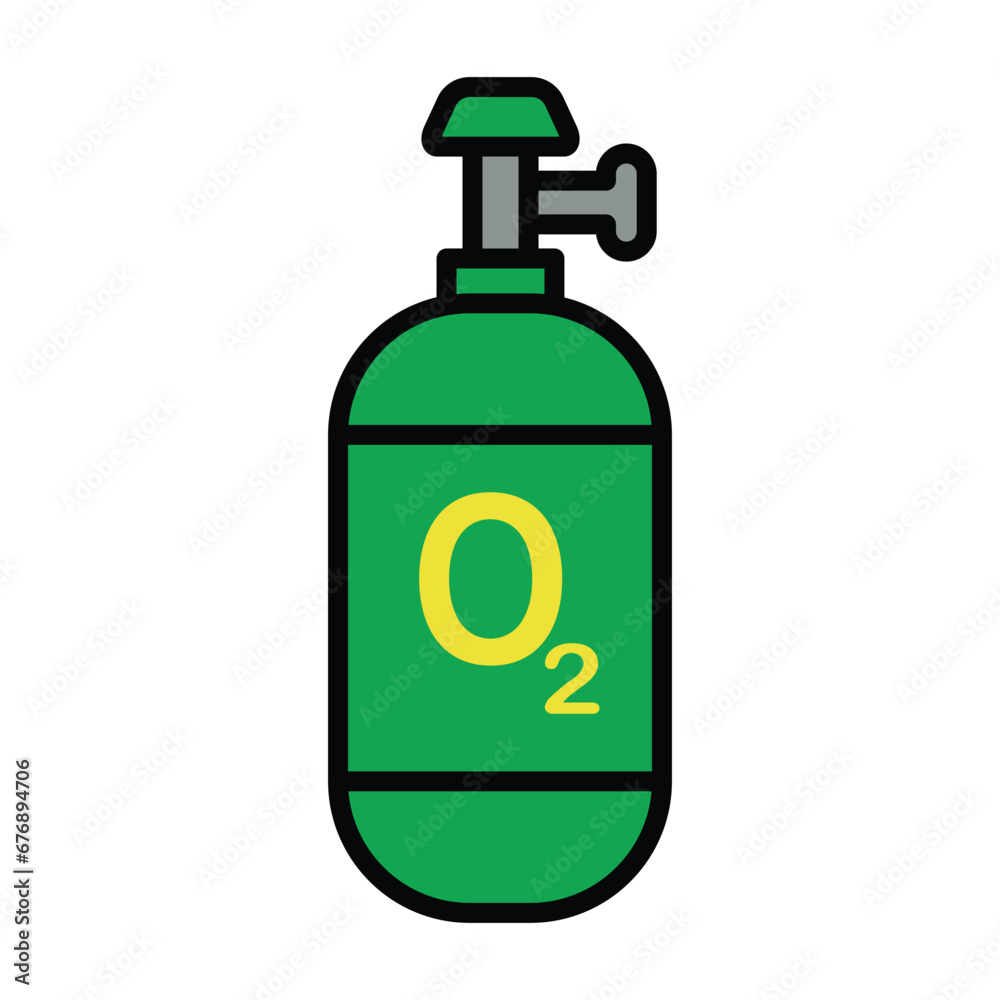 Oxygen tank icon design, illustration design Oxygen tank icon design, illustration design