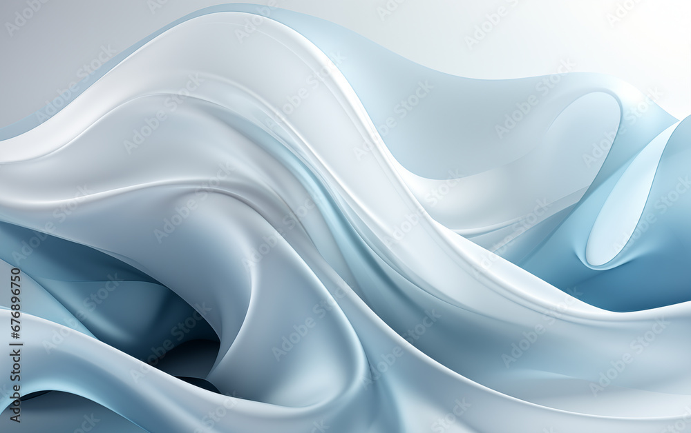 Obraz premium Wallpaper white line vector, in the style of futuristic chromatic waves, digitally enhanced Generated AI