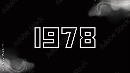 1978 New Year Creative Design Concept - 3D Rendered Image