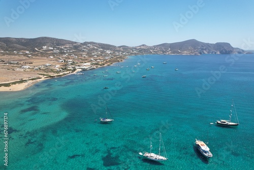 Aerial views from over the Greek Island of Antiparos © David