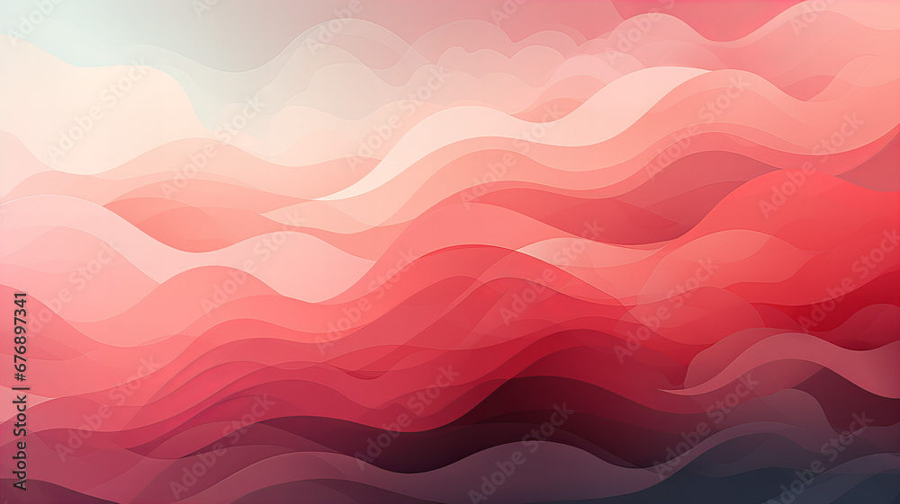 Fototapeta premium abstract wave in light and dark peach colors, in the style of subtle gradients