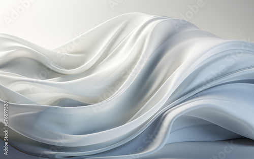 Wallpaper white line vector, in the style of futuristic chromatic waves, digitally enhanced Generated AI © ArtChase