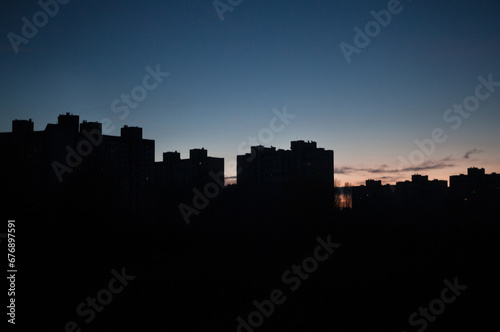 Blackout in Kyiv. War in Ukraine. © rootstocks