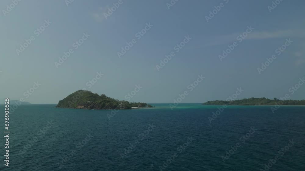 Drone videography of Ko Kham island which is a small island of Trat province, Thailand
Drone videography of Ko Kham island which is a small island of Trat province, Thailand