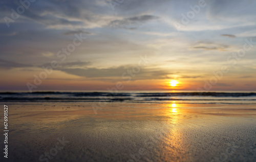 Empty surface of sand beach © avtk