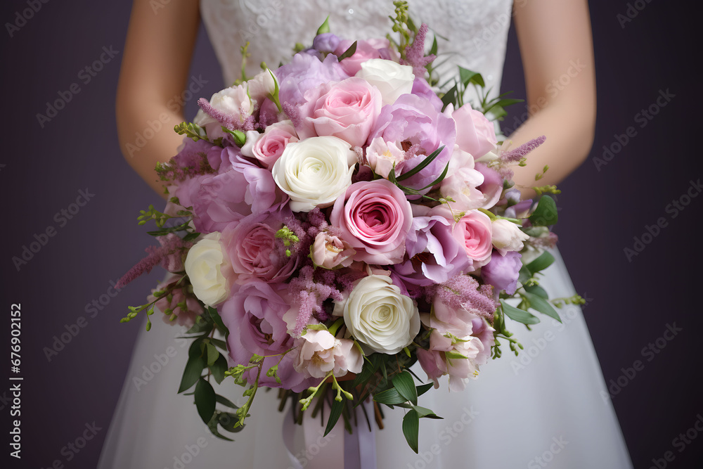Fototapeta premium Beautiful wedding bridal bouquet
