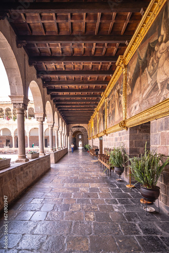 Prédio histórico na cidade de Cusco, Peru
