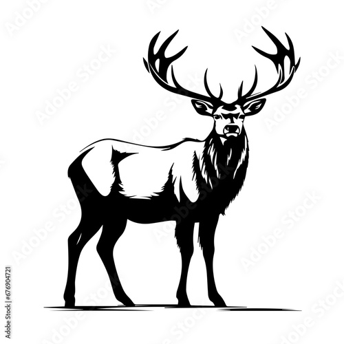 Elk Silhouette Vector