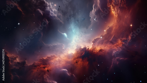 Galactic Sky with Stars and Clouds © S.Gvozd