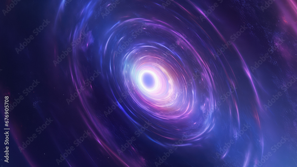 Vibrant Vortex in Space, Black Hole Vibrant Vortex in Space, Black Hole