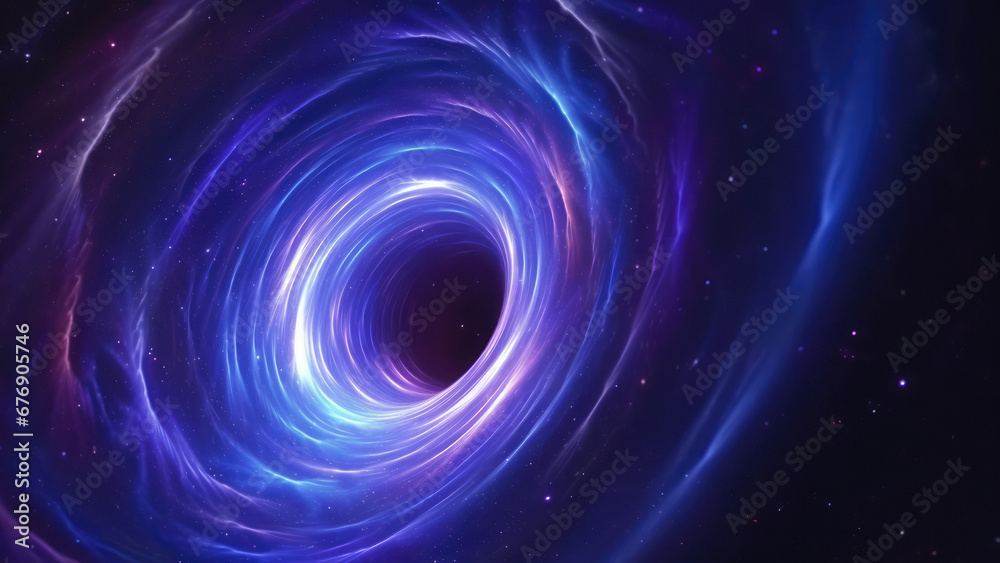 Vibrant Vortex in Space, Black Hole Vibrant Vortex in Space, Black Hole