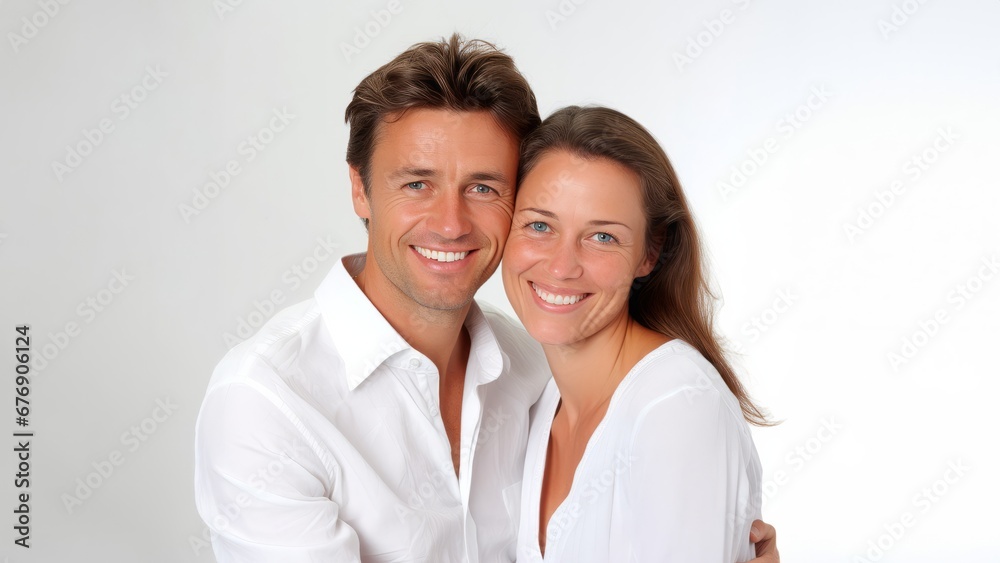 portrait of a smiling couple portrait of a smiling couple