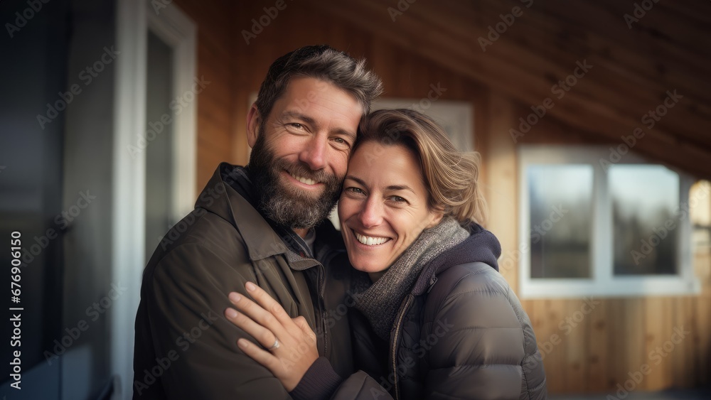 portrait of a happy couple