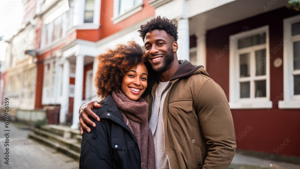 couple walking in the city