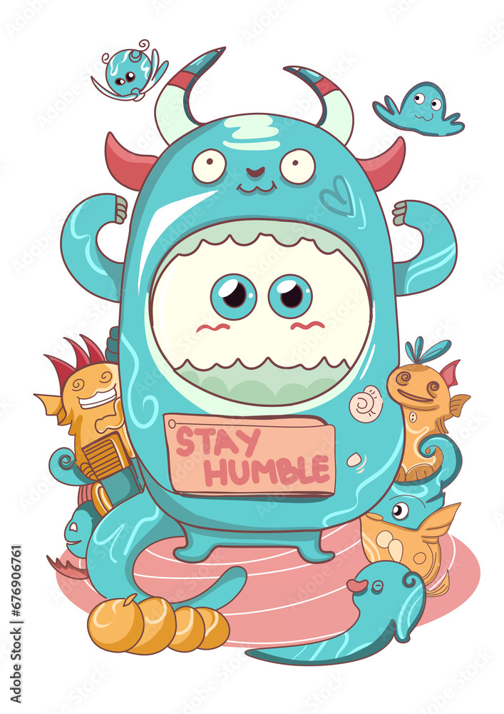 cartoon monster cartoon monster
