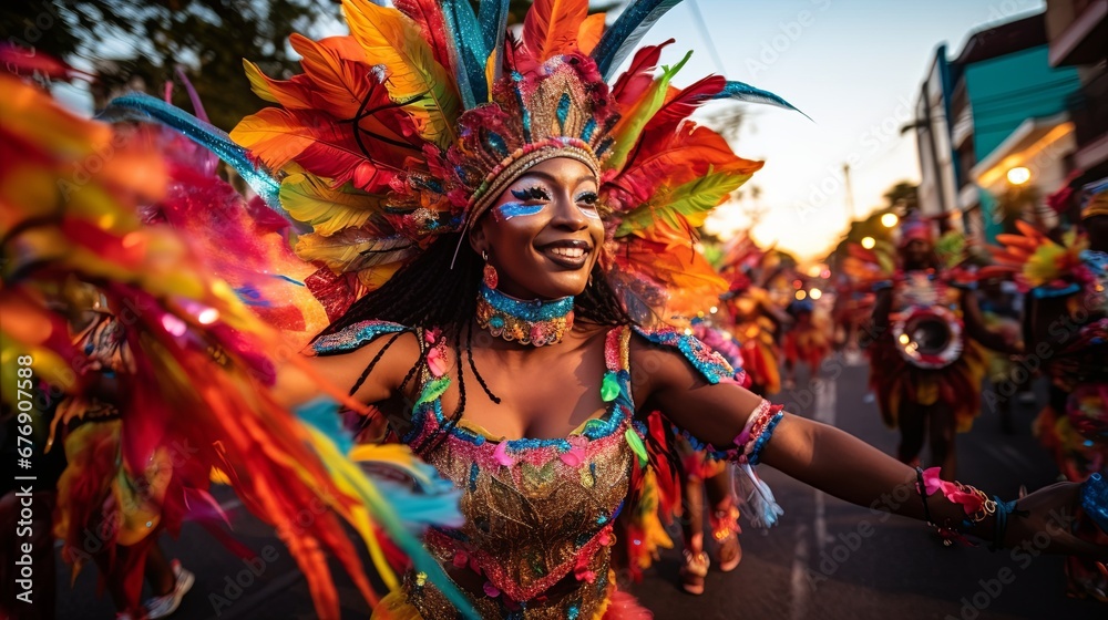 Carnival of Barranquilla: A Spectacle of Joy - obrazy, fototapety, plakaty 