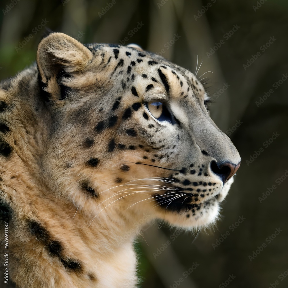 Fototapeta premium close up portrait of a leopard